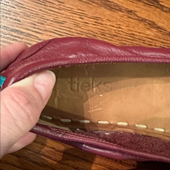Women’s Tieks Burgundy Leather Flats size 11 - Picture 6 of 9